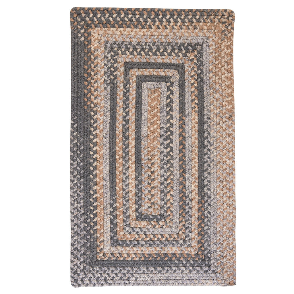 Colonial Mills Gloucester Graphite Rectangle Indoor Area Rug - Stylish Handmade Reversible Rug Made of Wool