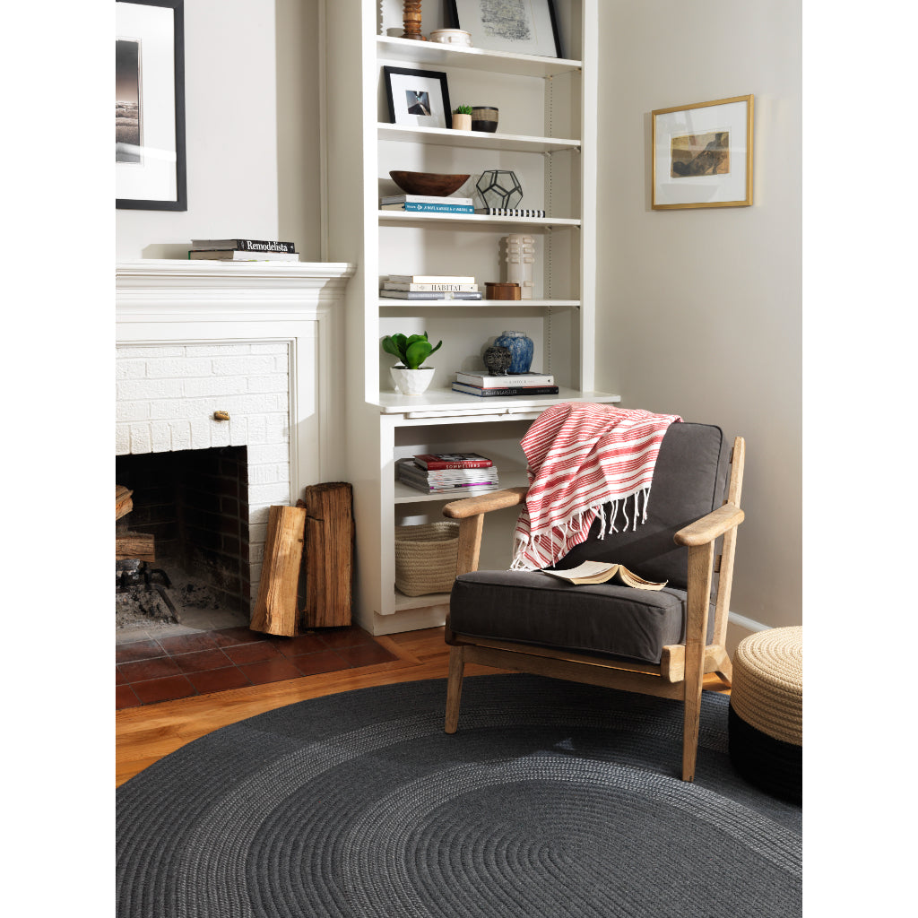 Colonial Mills Graywood Gray Oval Handmade Indoor Area Rug - Stylish Reversible Rug with Rustic Farmhouse Design