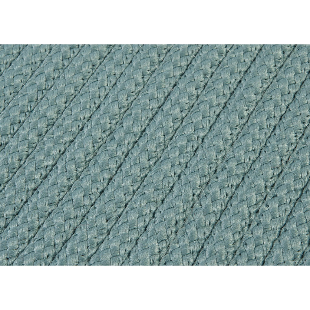 Colonial Mills Simply Home Solid Federal Blue Rectangle Indoor / Outdoor Runner - Stain &amp; Fade Resistant Reversible Handmade Rug