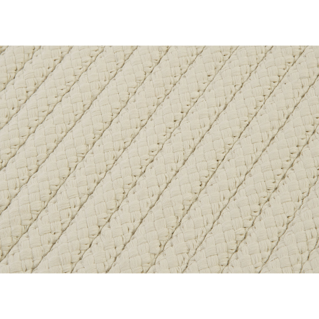Colonial Mills Simply Home Solid White Rectangle Indoor / Outdoor Runner - Stain &amp; Fade Resistant Reversible Handmade Rug