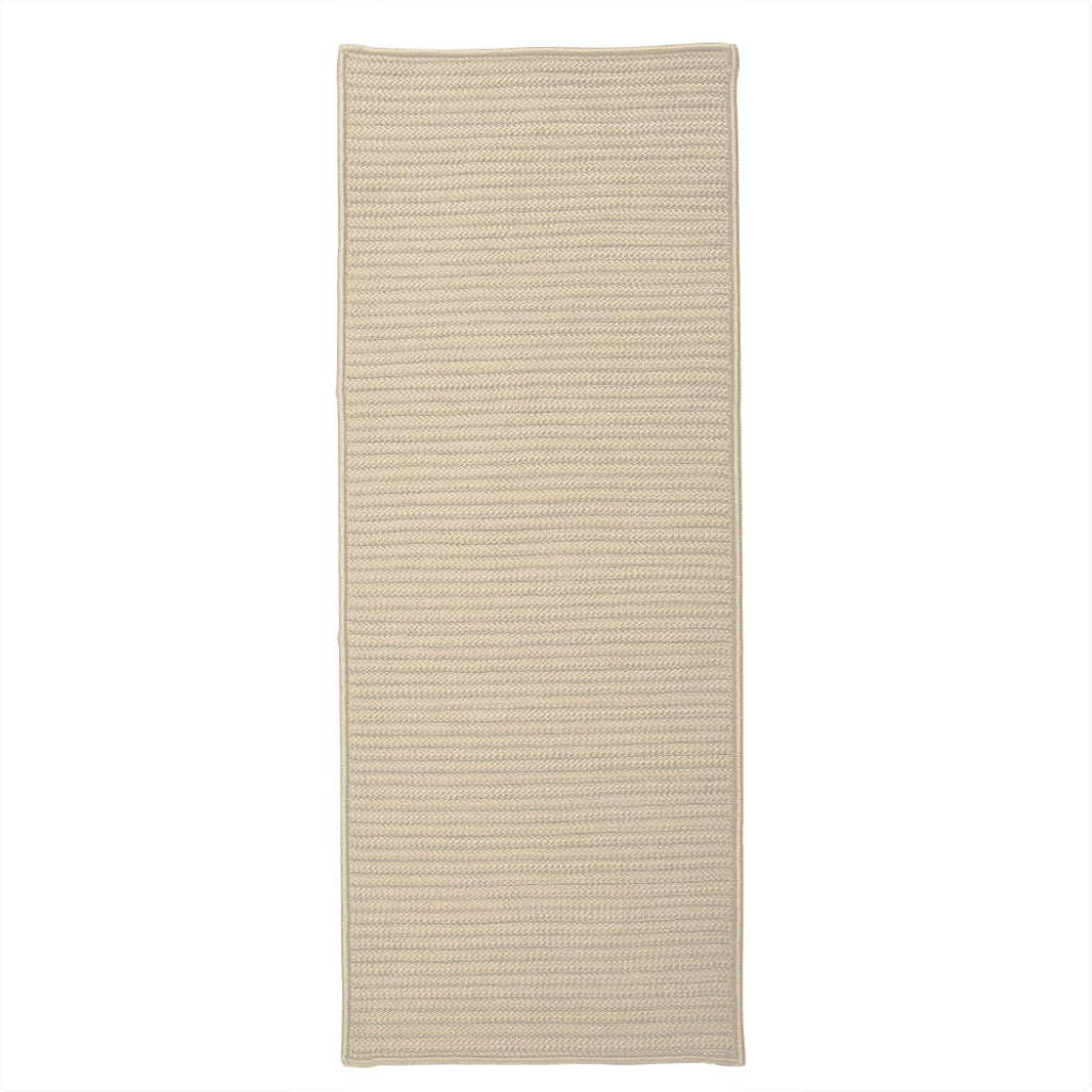 Colonial Mills Simply Home Solid Linen Rectangle Indoor / Outdoor Runner - Stain &amp; Fade Resistant Reversible Handmade Rug