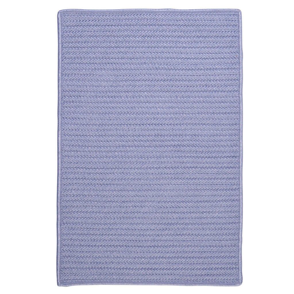 Colonial Mills Simply Home Solid Amethyst Rectangle Indoor / Outdoor Area Rug - Stain &amp; Fade Resistant Reversible Handmade Rug