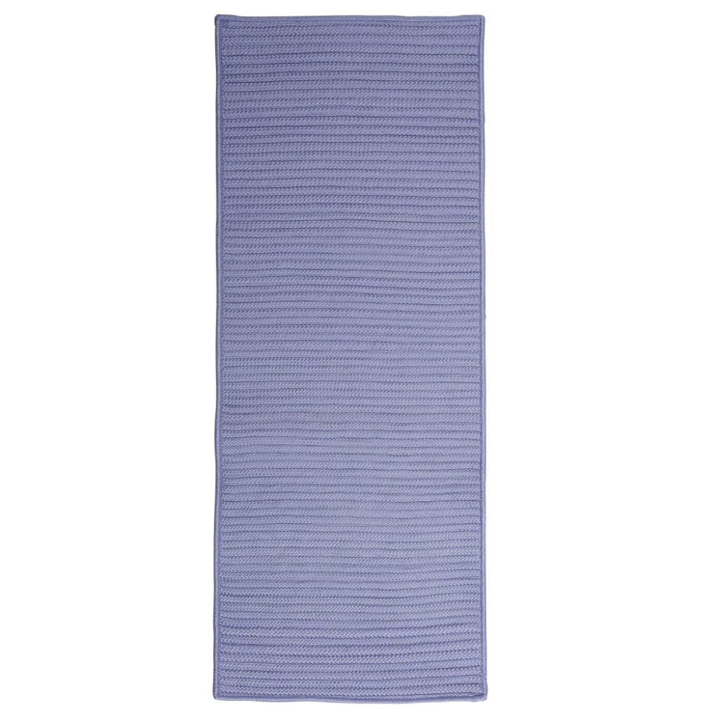 Colonial Mills Simply Home Solid Amethyst Rectangle Indoor / Outdoor Runner - Stain &amp; Fade Resistant Reversible Handmade Rug