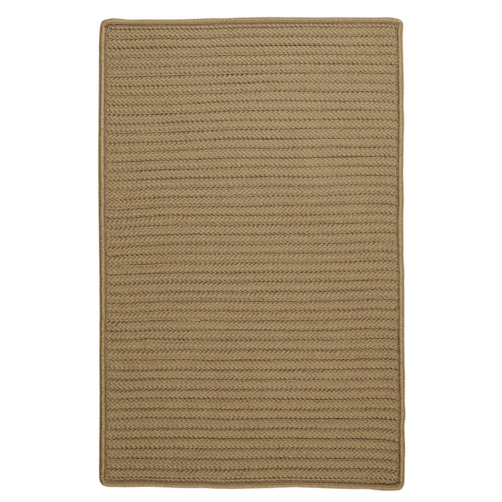 Colonial Mills Simply Home Solid Cafe Tostado Rectangle Indoor / Outdoor Area Rug - Stain &amp; Fade Resistant Reversible Handmade Rug
