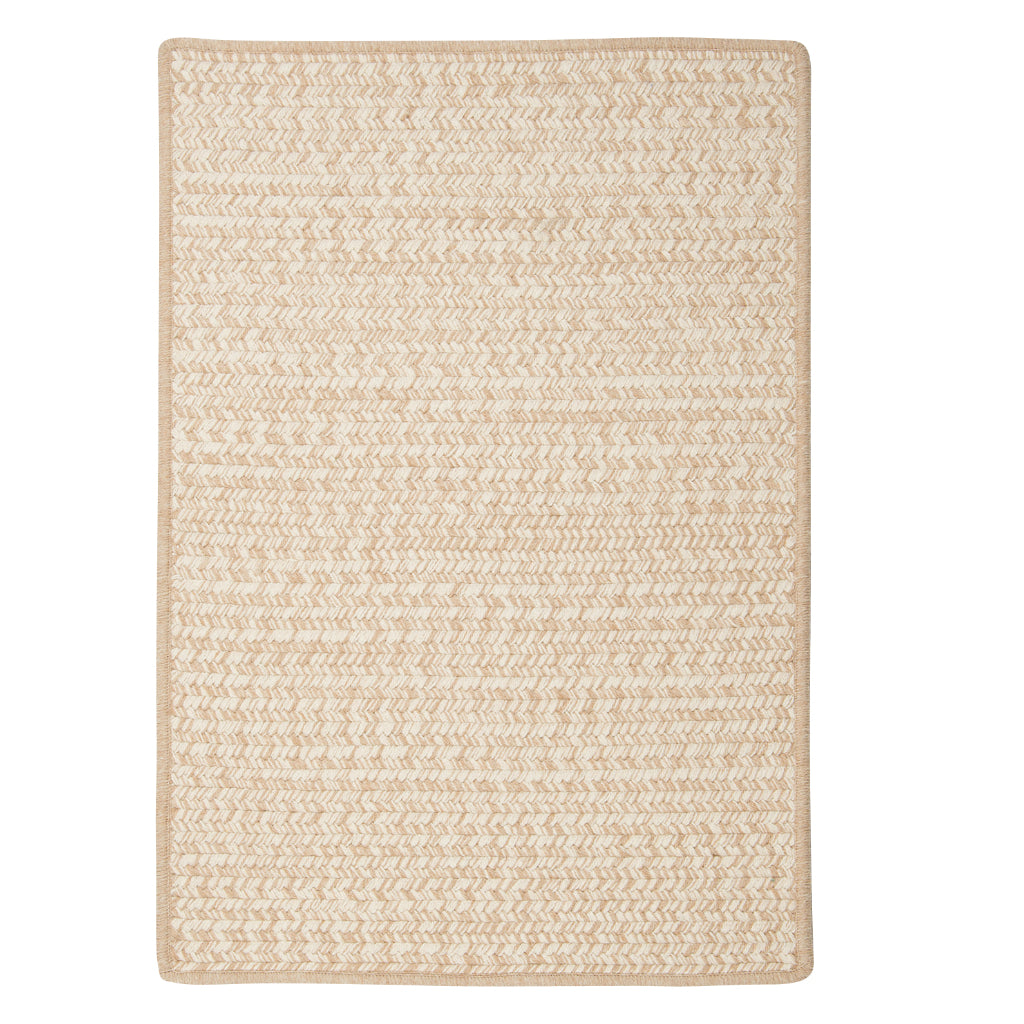 Colonial Mills Hayley Tweed Natural Rectangle Indoor Area Rug - Elegant Reversible Handmade Rug