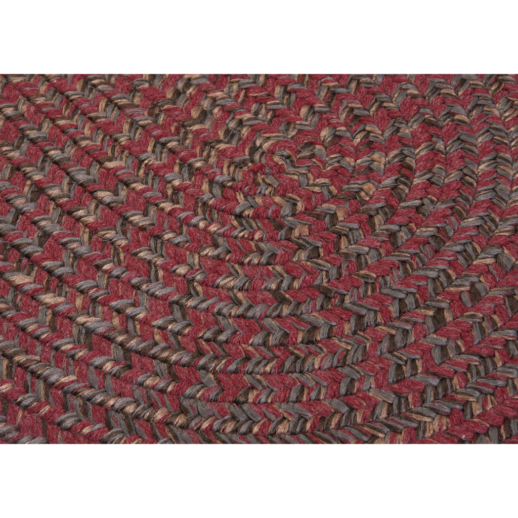 Colonial Mills Hayward Berry Oval Indoor Area Rug - Vibrant Handmade Braided Reversible Rug