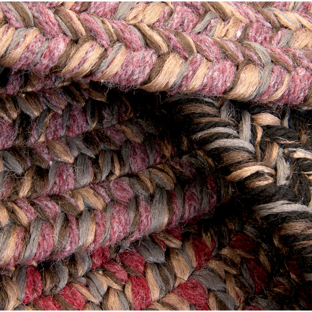 Colonial Mills Hayward Navy Oval Indoor Stair Tread - Stylish Handmade Braided Rug
