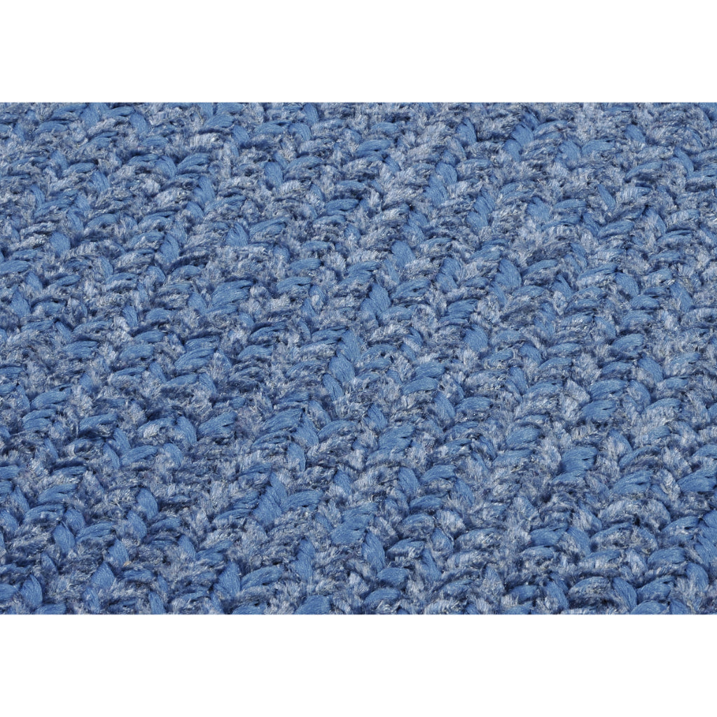 Colonial Mills Simple Chenille Petal Blue Rectangle Indoor Area Rug - Trendy Reversible Kids Room Rug