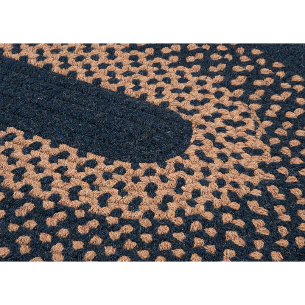 Colonial Mills Madison Blue Moon Oval Indoor Handmade Area Rug - Cozy Reversible Low Pile Rug