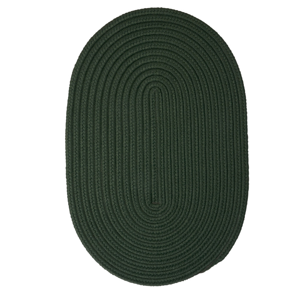 Colonial Mills Mary&#39;s Isle Dark Green Oval Indoor / Outdoor Area Rug - Stain and Fade Resistant Reversible Rug