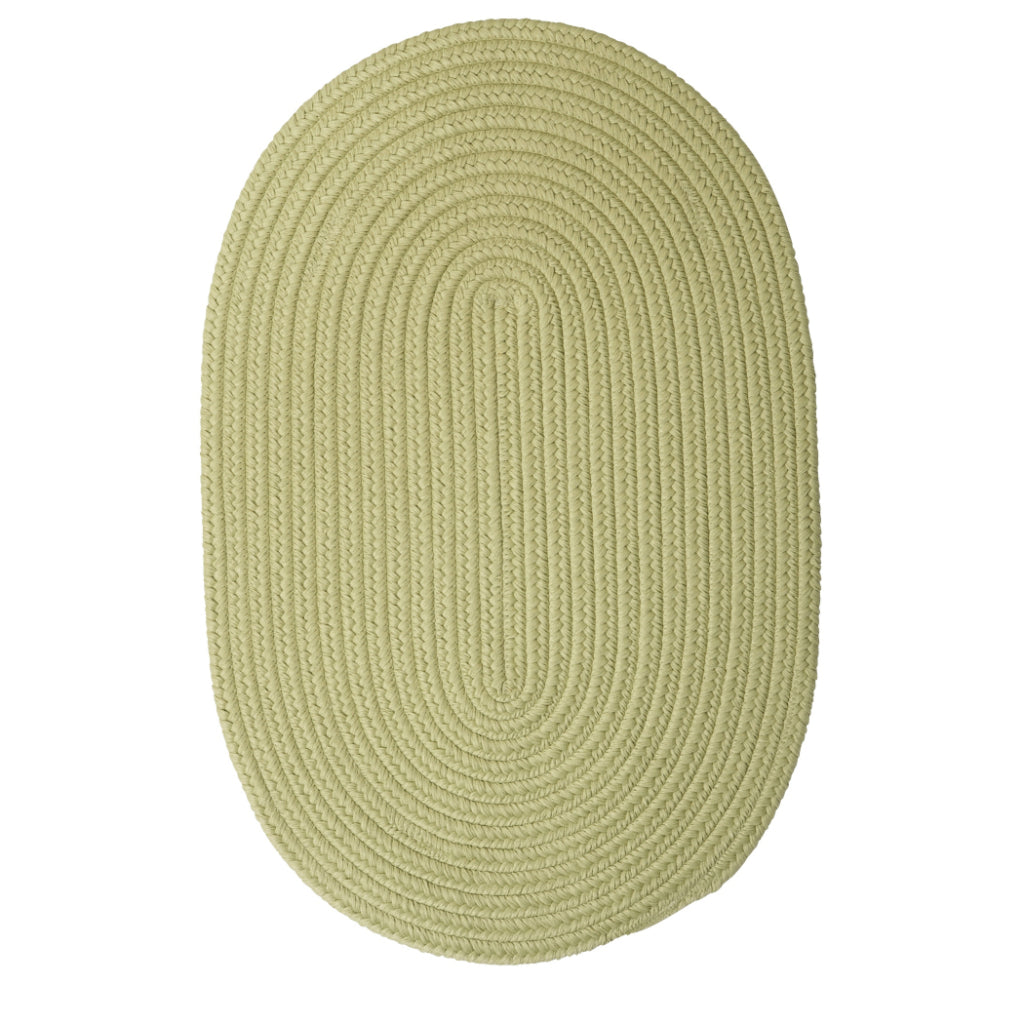 Colonial Mills Mary&#39;s Isle Celery Oval Indoor / Outdoor Area Rug - Stain and Fade Resistant Reversible Rug