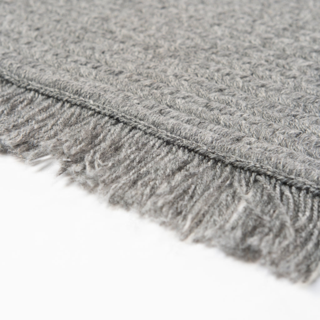 Colonial Mills Modern Wool Stripe Gray Rectangle Indoor Area Rug - Elegant Reversible Handmade Rug