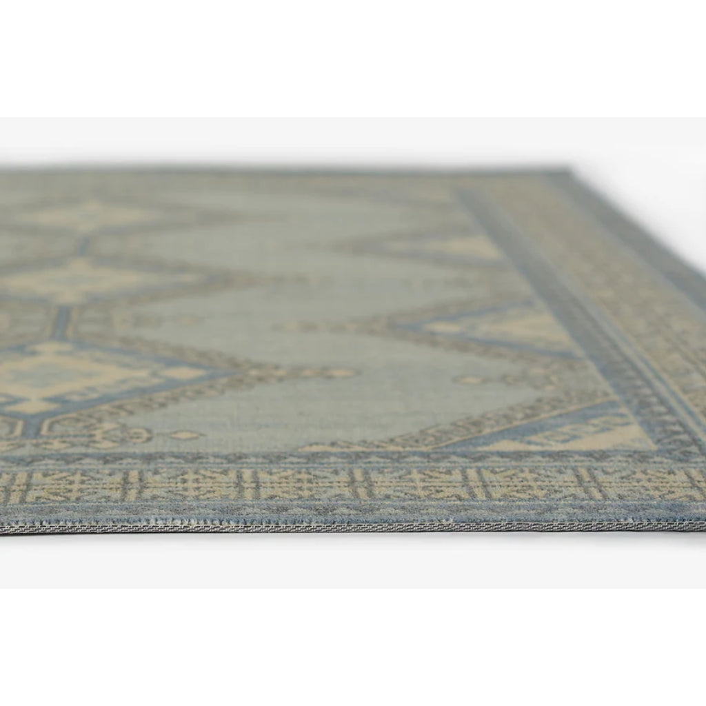 Momeni Anatolia ANA-10 Blue Indoor Rectangle Area Rug &amp; Runner - Stylish Machine Made Rug with Traditional Design Made of High Quality Wool &amp; Nylon