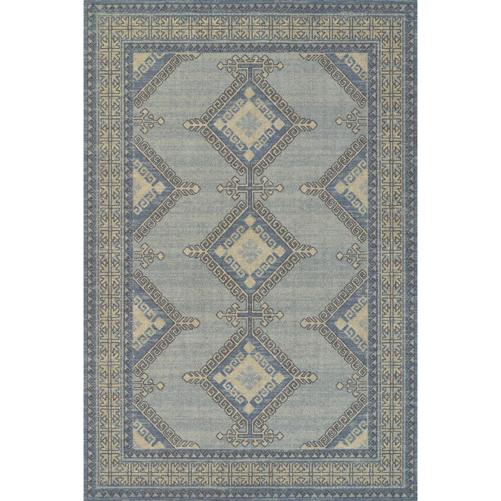 Momeni Anatolia ANA-10 Blue Indoor Rectangle Area Rug &amp; Runner - Stylish Machine Made Rug with Traditional Design Made of High Quality Wool &amp; Nylon