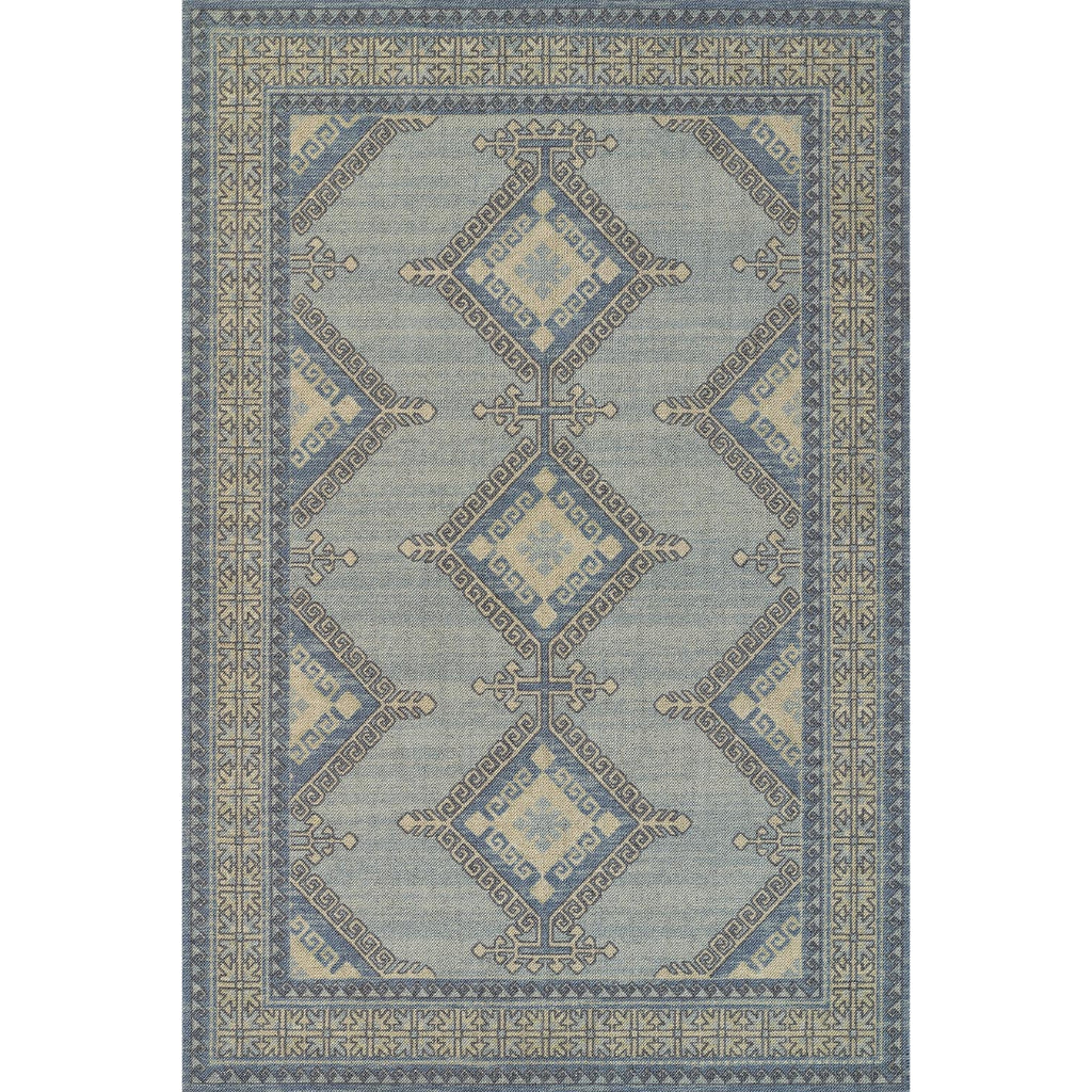 Momeni Anatolia ANA-10 Blue Indoor Rectangle Area Rug & Runner - Stylish Machine Made Rug with Traditional Design Made of High Quality Wool & Nylon-