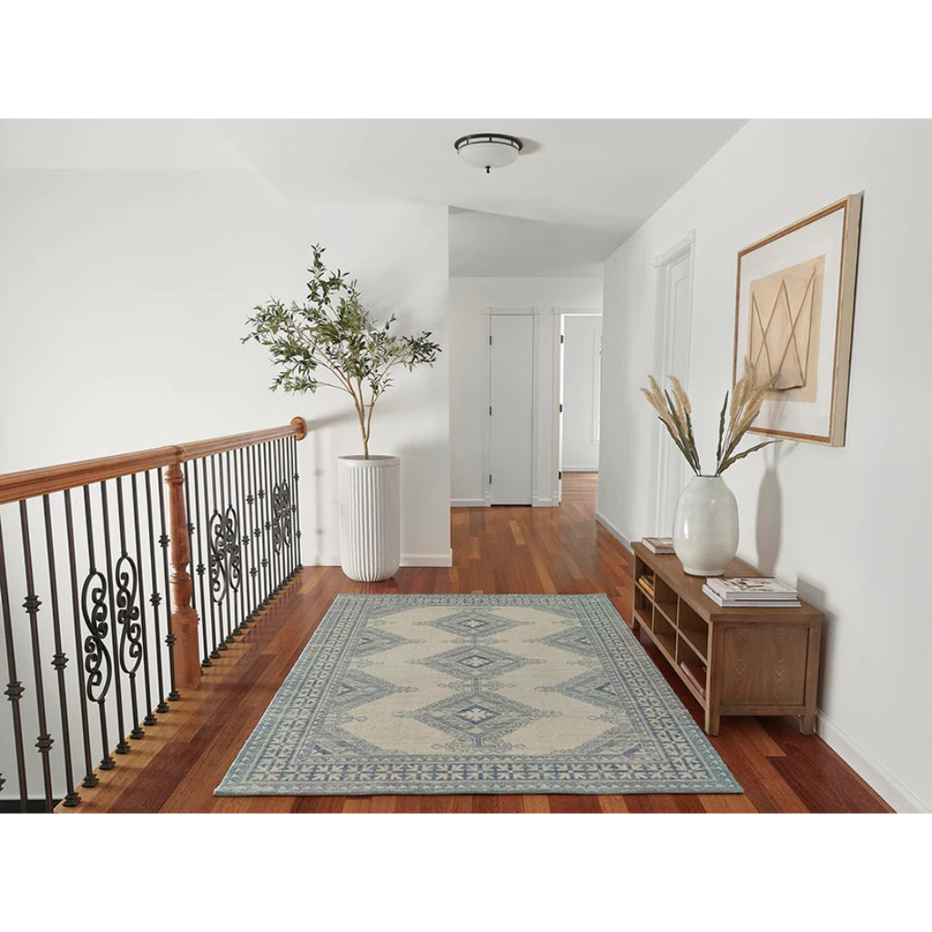 Momeni Anatolia ANA-10 Ivory Indoor Rectangle Area Rug & Runner - Premium Machine Made Rug with Traditional Design Made of High Quality Wool & Nylon-