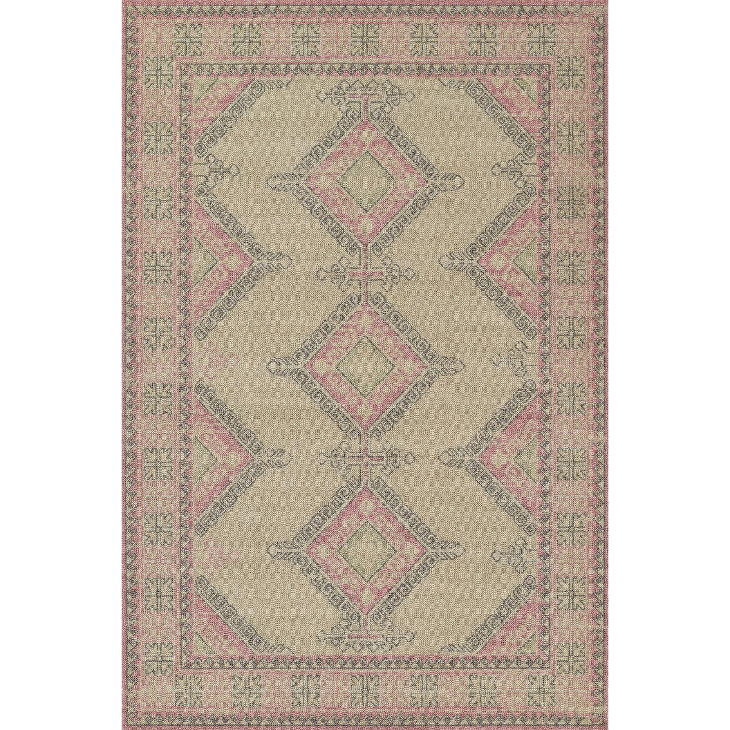 Momeni Anatolia ANA-10 Pink Indoor Rectangle Area Rug &amp; Runner - Elegant Machine Made Rug with Traditional Design Made of High Quality Wool &amp; Nylon