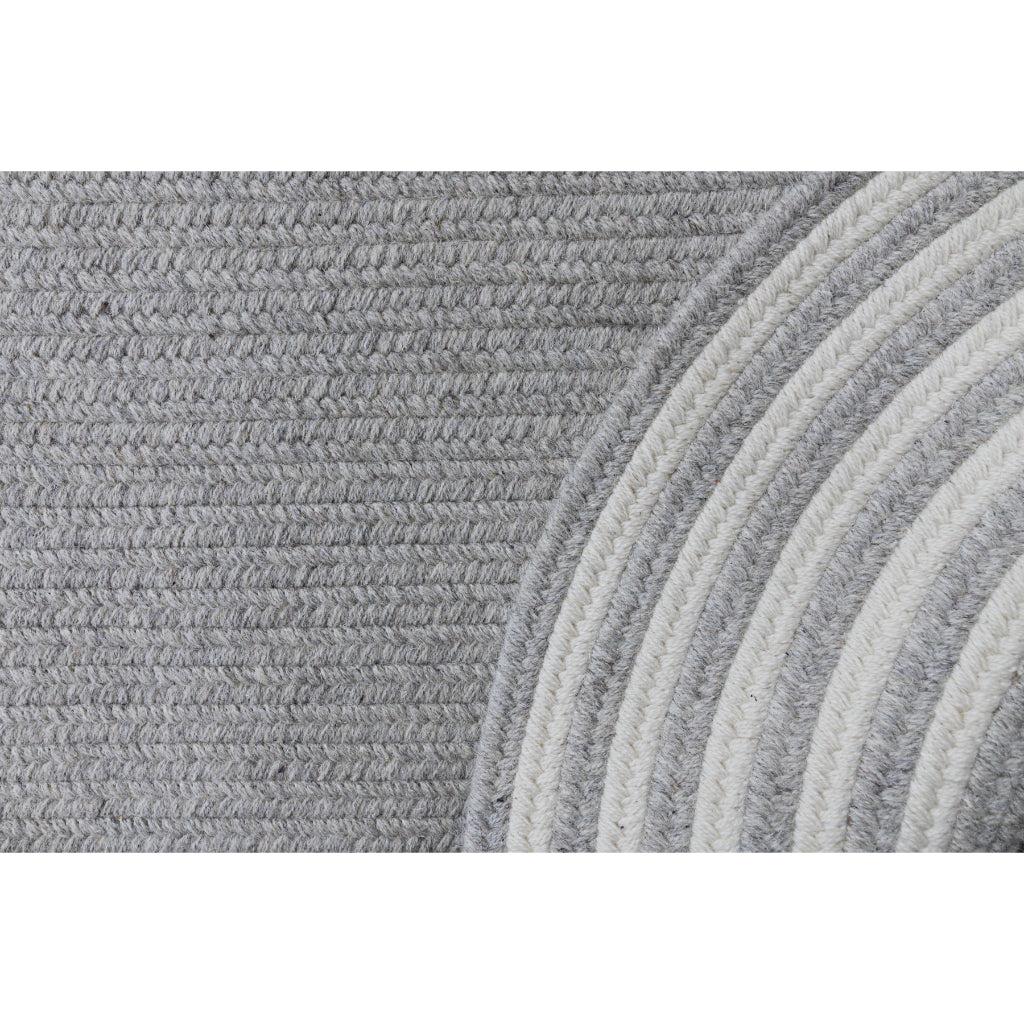 Colonial Mills Narragansett Gray Oval Indoor Area Rug - Elegant Reversible Rug Made of 100% All Natural Wool