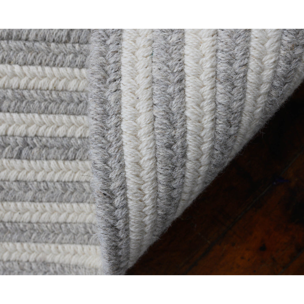 Colonial Mills Narragansett Gray Oval Indoor Area Rug - Elegant Reversible Rug Made of 100% All Natural Wool