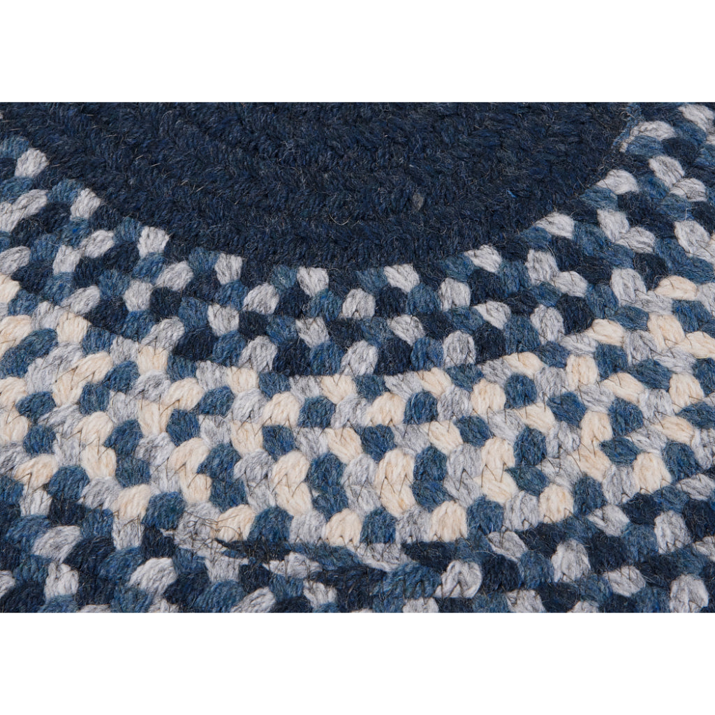 Colonial Mills North Ridge Navy Oval Indoor Reversible Area Rug - Stylish &amp; Comfortable Handmade Rug