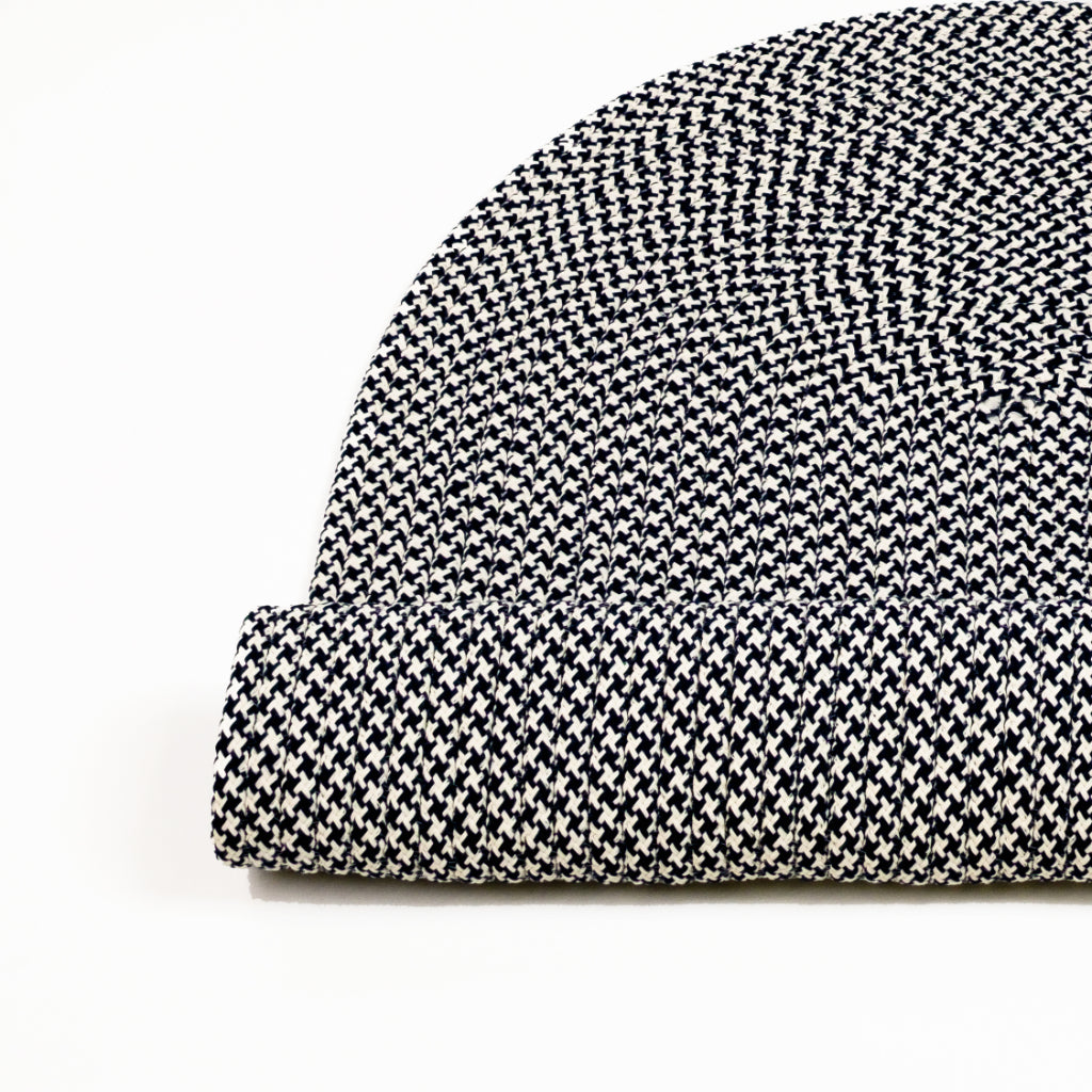 Colonial Mills Milton Houndstooth Tweed Navy Oval Area Rug - Stain and Fade Resistant Indoor / Outdoor Handmade Rug