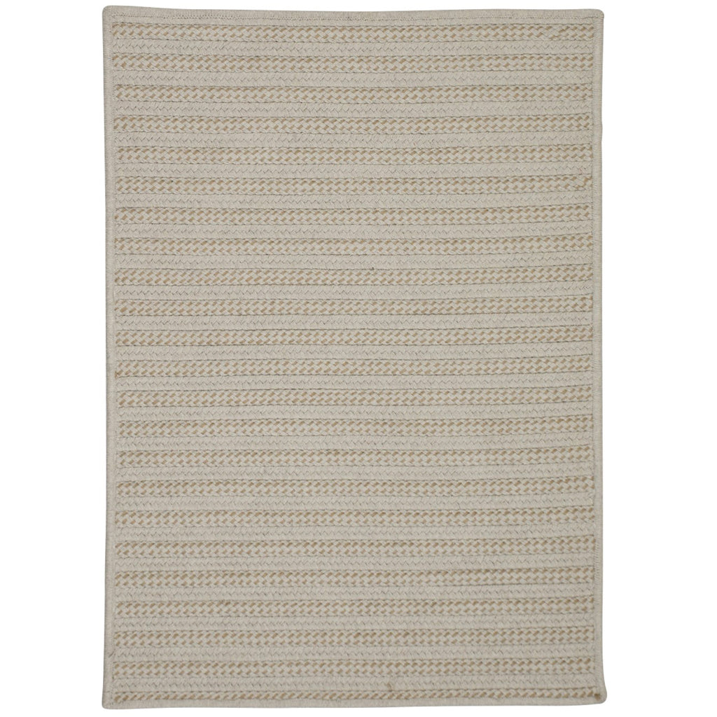 Colonial Mills Sunbrella Booth Bay Gray &amp; Gold Rectangle Indoor / Outdoor Area Rug - Stain &amp; Fade Resistant Reversible Handmade Rug