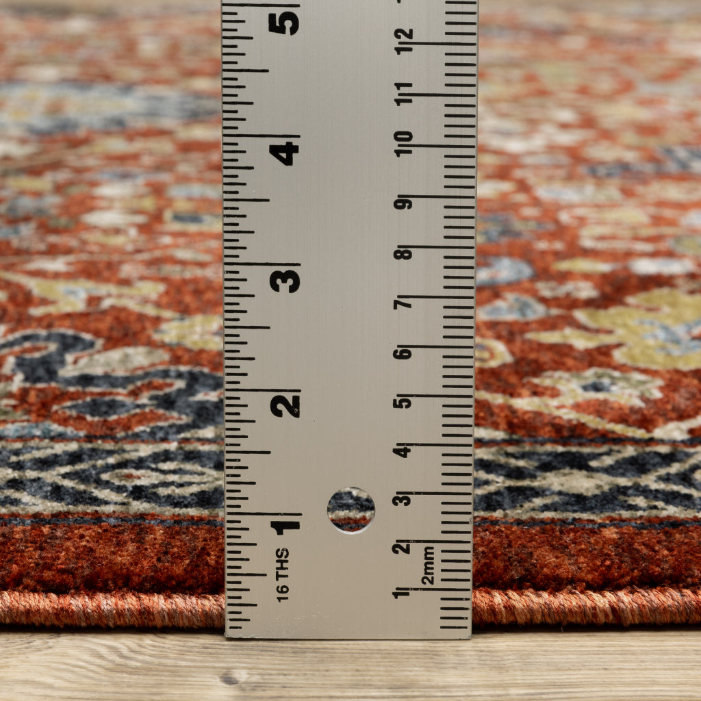 Oriental Weavers Aberdeen 006R1 Multicolor Indoor Runner - Classic Machine Made Persian Rug with Floral Design-