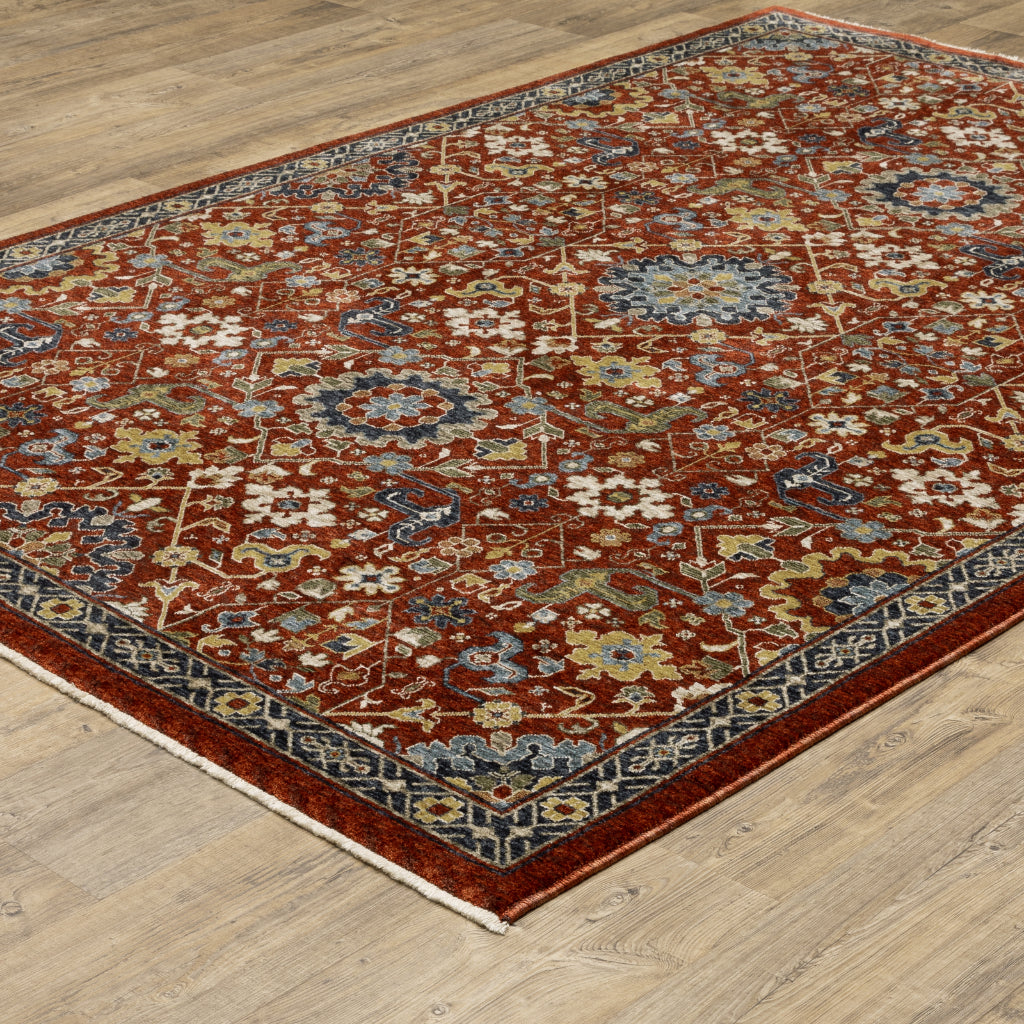 Oriental Weavers Aberdeen 006R1 Multicolor Rectangle Indoor Area Rug - Classic Machine Made Persian Rug with Floral Design-