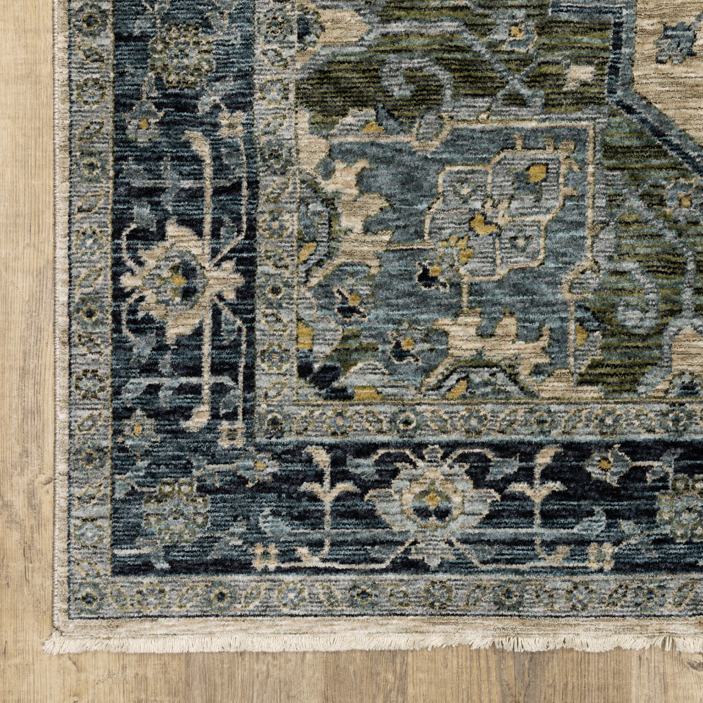 Oriental Weavers Aberdeen 051G1 Multicolor Rectangle Indoor Area Rug - Classic Machine Made Persian Rug with Distressed Medallion Design-