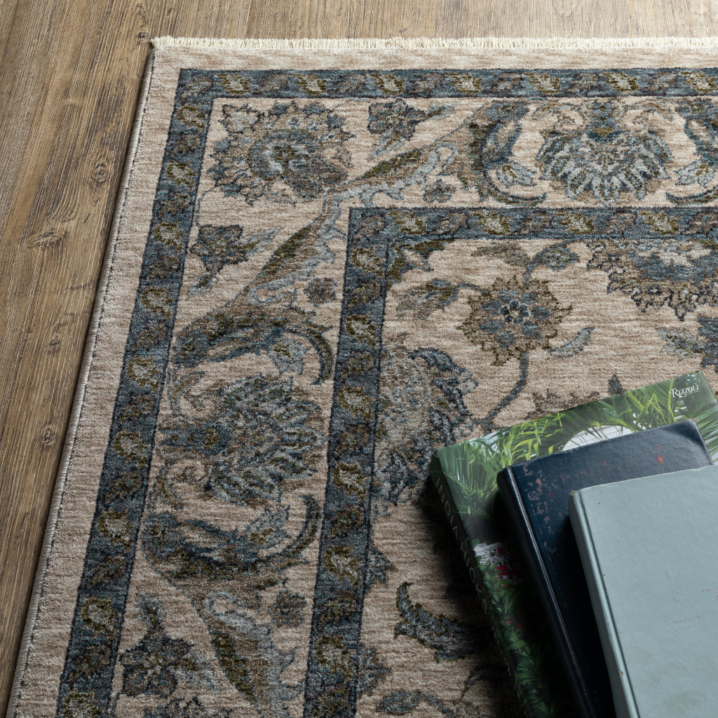 Oriental Weavers Aberdeen 070I1 Multicolor Rectangle Indoor Area Rug - Classic Machine Made Persian Rug with Floral Design-