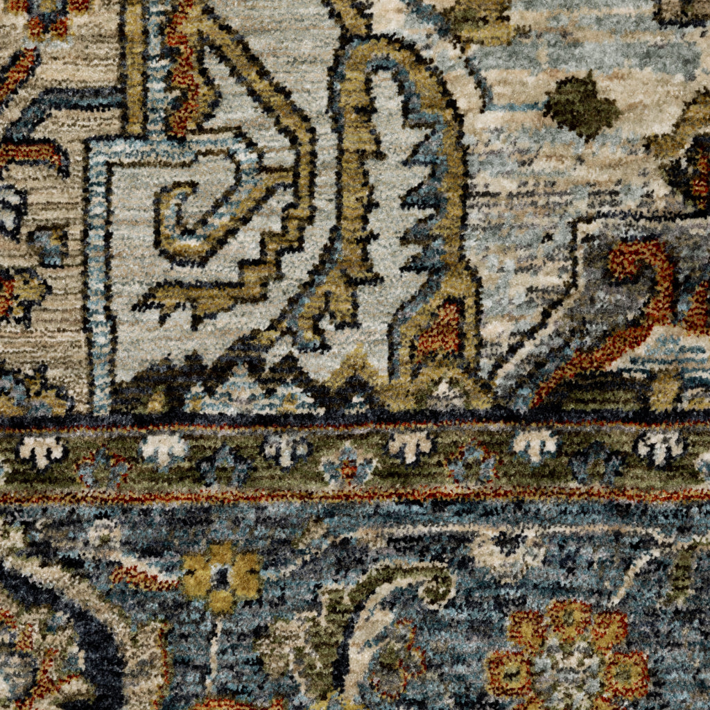 Oriental Weavers Aberdeen 1144Q Multicolor Rectangle Indoor Area Rug - Classic Machine Made Persian Rug with Star Medallion Design-