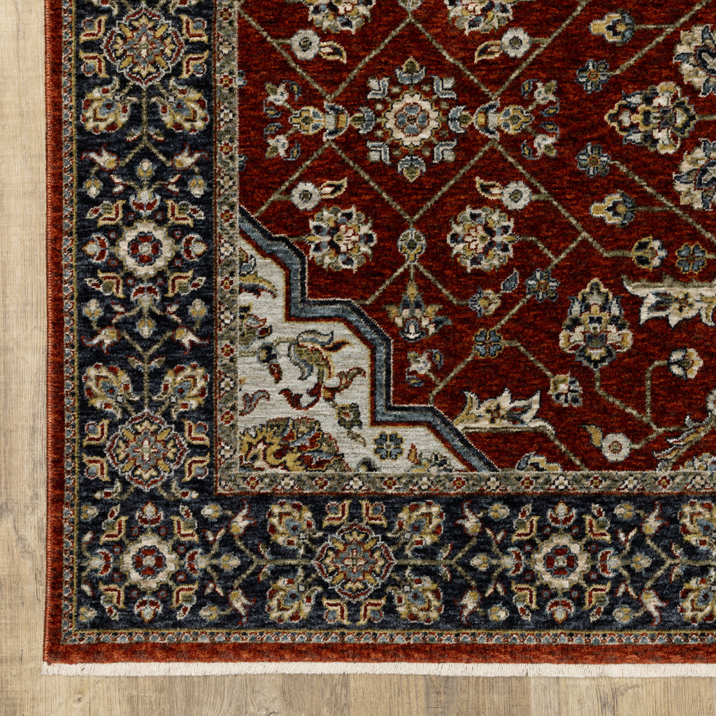 Oriental Weavers Aberdeen 4151R Multicolor Rectangle Indoor Area Rug - Classic Machine Made Persian Rug with Medallion Design-