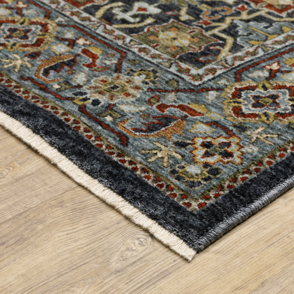 Oriental Weavers Aberdeen 4922D Multicolor Indoor Runner - Classic Machine Made Persian Rug with Panel Design-