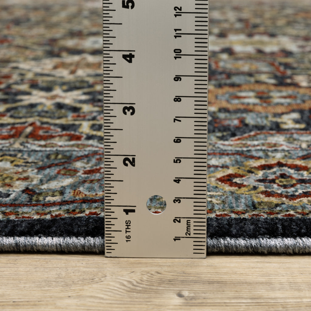 Oriental Weavers Aberdeen 4922D Multicolor Indoor Runner - Classic Machine Made Persian Rug with Panel Design-