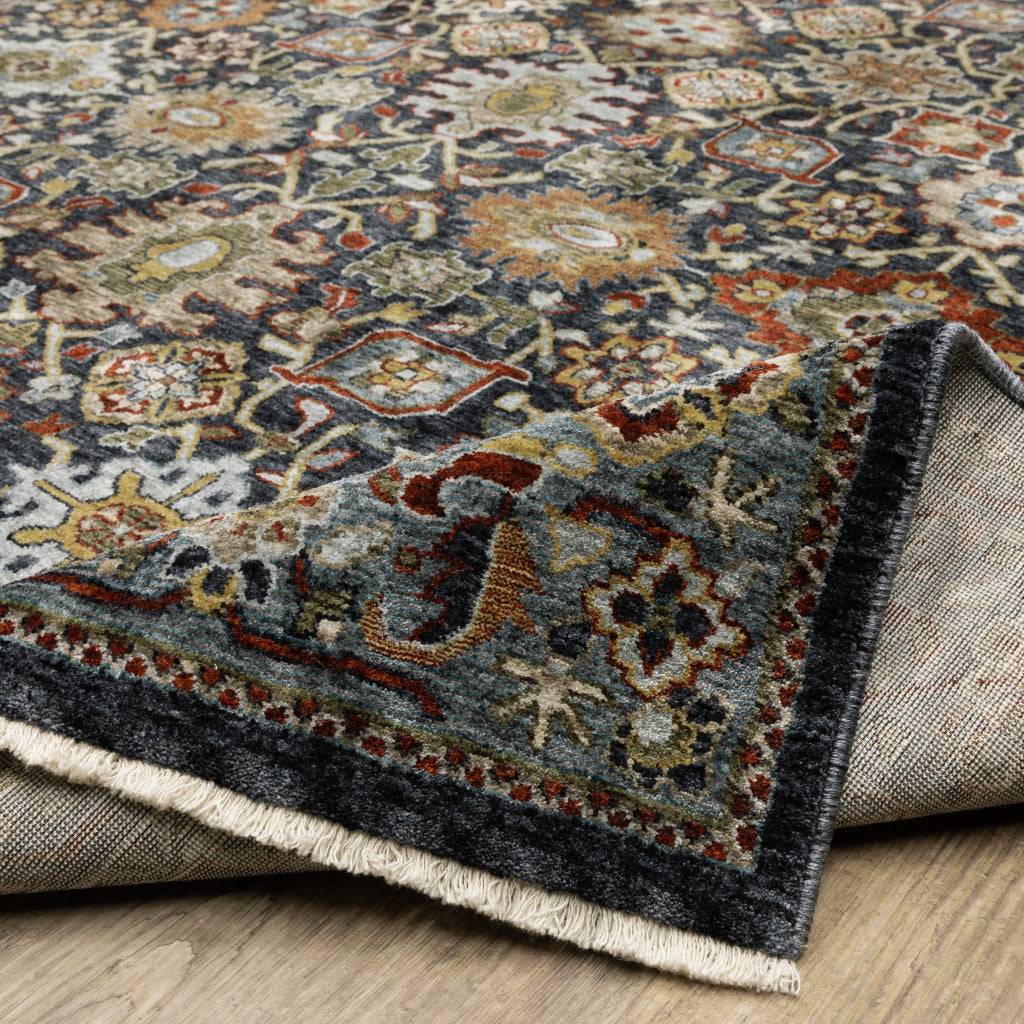 Oriental Weavers Aberdeen 4922D Multicolor Indoor Runner - Classic Machine Made Persian Rug with Panel Design-
