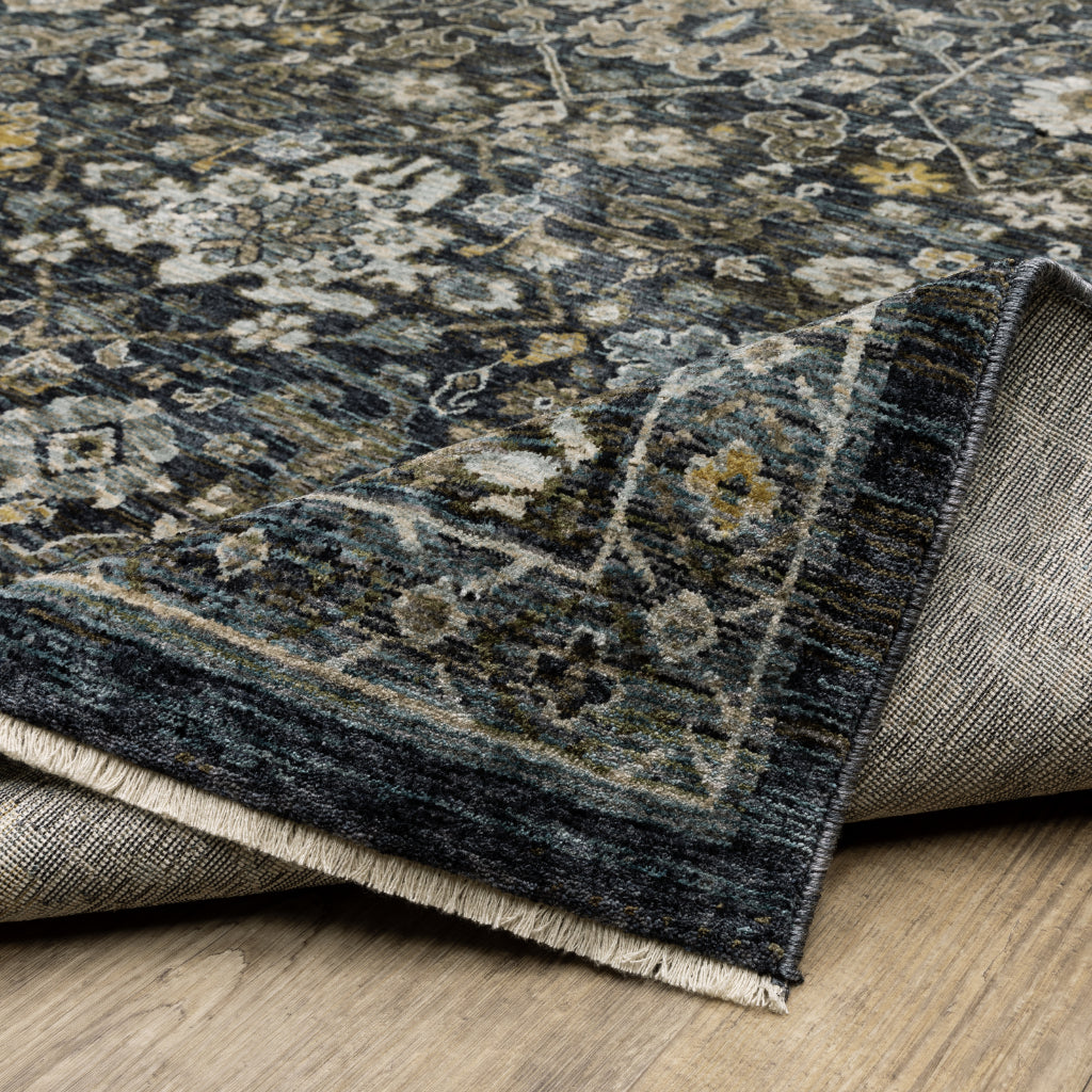 Oriental Weavers Aberdeen 533K1 Multicolor Indoor Runner - Classic Machine Made Persian Rug with Distressed Oriental Design-