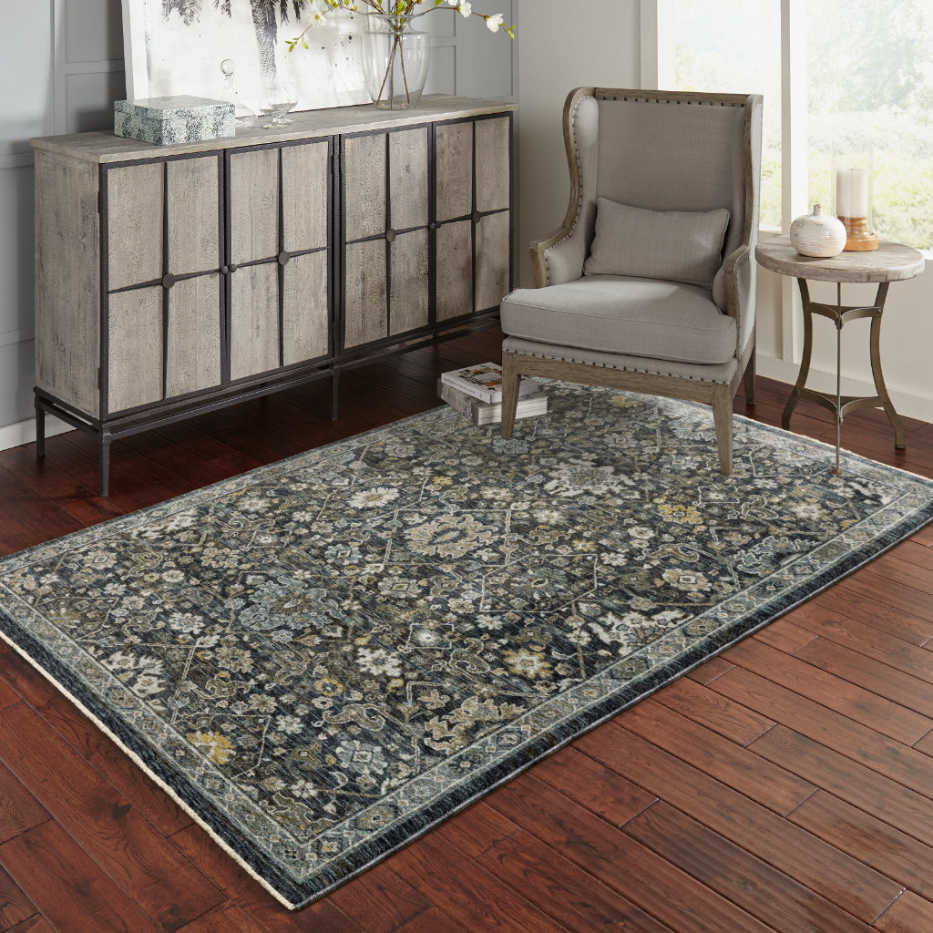 Oriental Weavers Aberdeen 533K1 Multicolor Rectangle Indoor Area Rug - Classic Machine Made Persian Rug with Distressed Oriental Design-