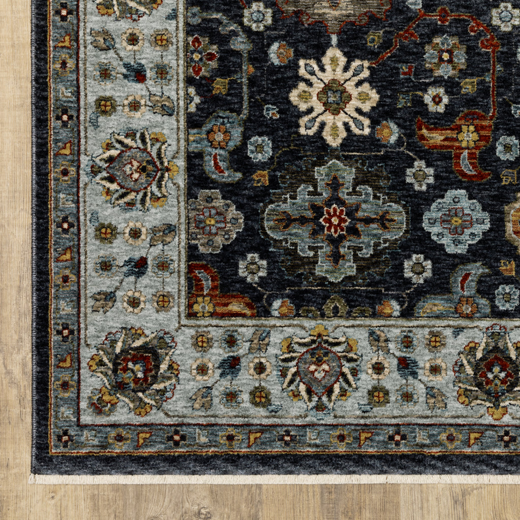 Oriental Weavers Aberdeen 561B1 Multicolor Rectangle Indoor Area Rug - Classic Machine Made Persian Rug with Panel Medallion Design-