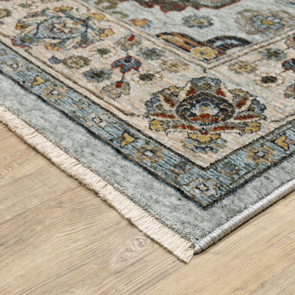 Oriental Weavers Aberdeen 561W1 Multicolor Indoor Runner - Classic Machine Made Persian Rug with Panel Medallion Design-