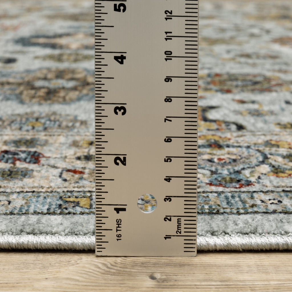 Oriental Weavers Aberdeen 561W1 Multicolor Indoor Runner - Classic Machine Made Persian Rug with Panel Medallion Design-