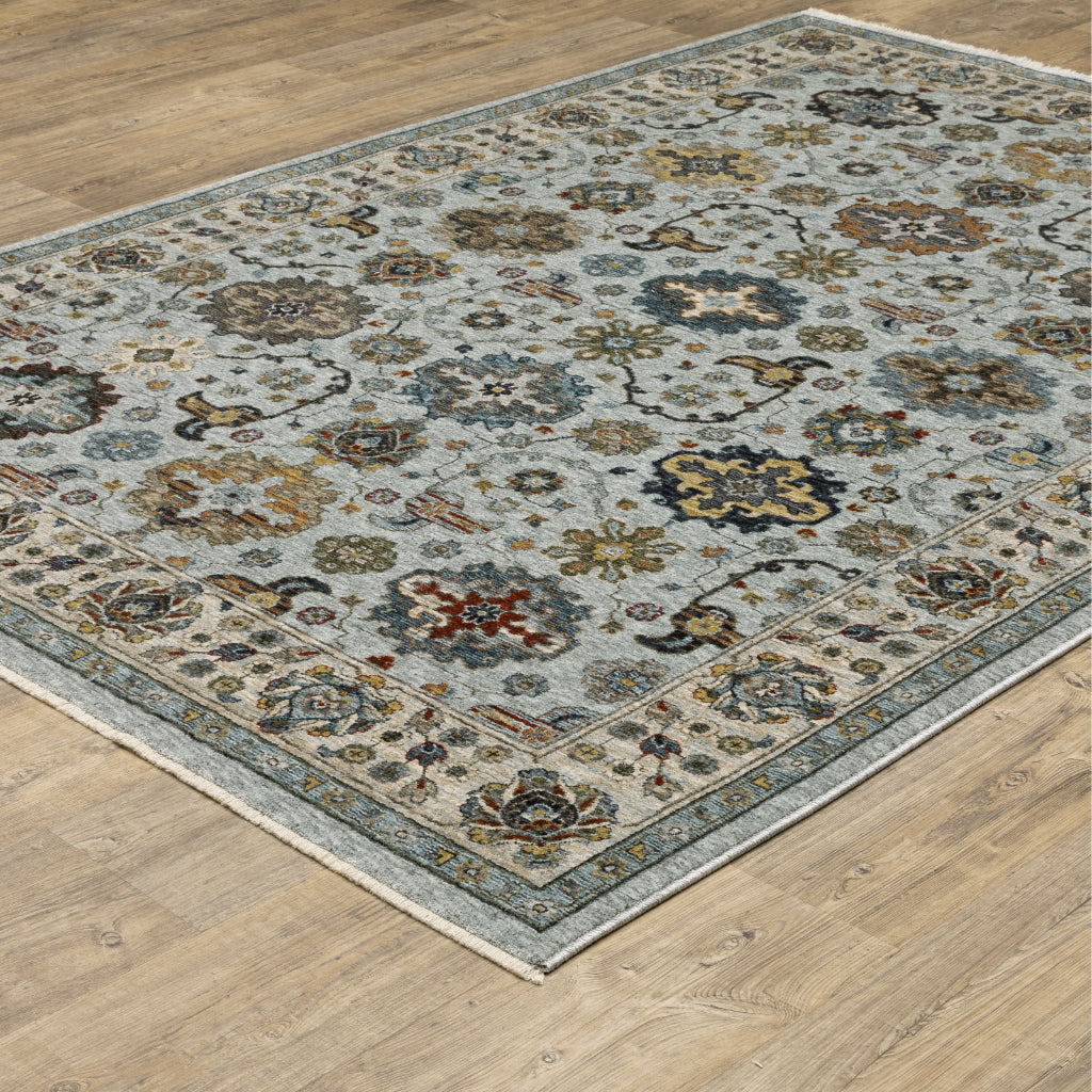 Oriental Weavers Aberdeen 561W1 Multicolor Rectangle Indoor Area Rug - Classic Machine Made Persian Rug with Panel Medallion Design-