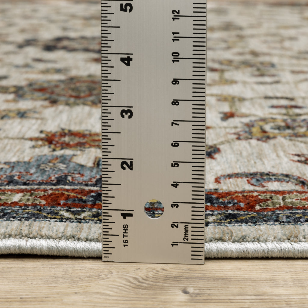 Oriental Weavers Aberdeen 751W1 Multicolor Indoor Runner - Classic Machine Made Persian Rug with Panel Medallion Design-