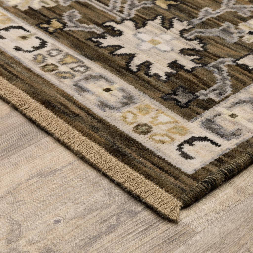 Oriental Weavers Acacia ACA01 Brown Rectangle Indoor Runner Oriental Pattern-