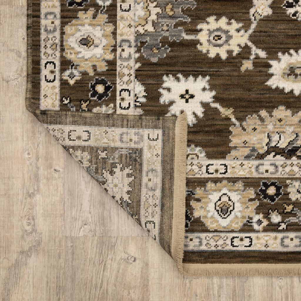 Oriental Weavers Acacia ACA01 Brown Rectangle Indoor Runner Oriental Pattern-