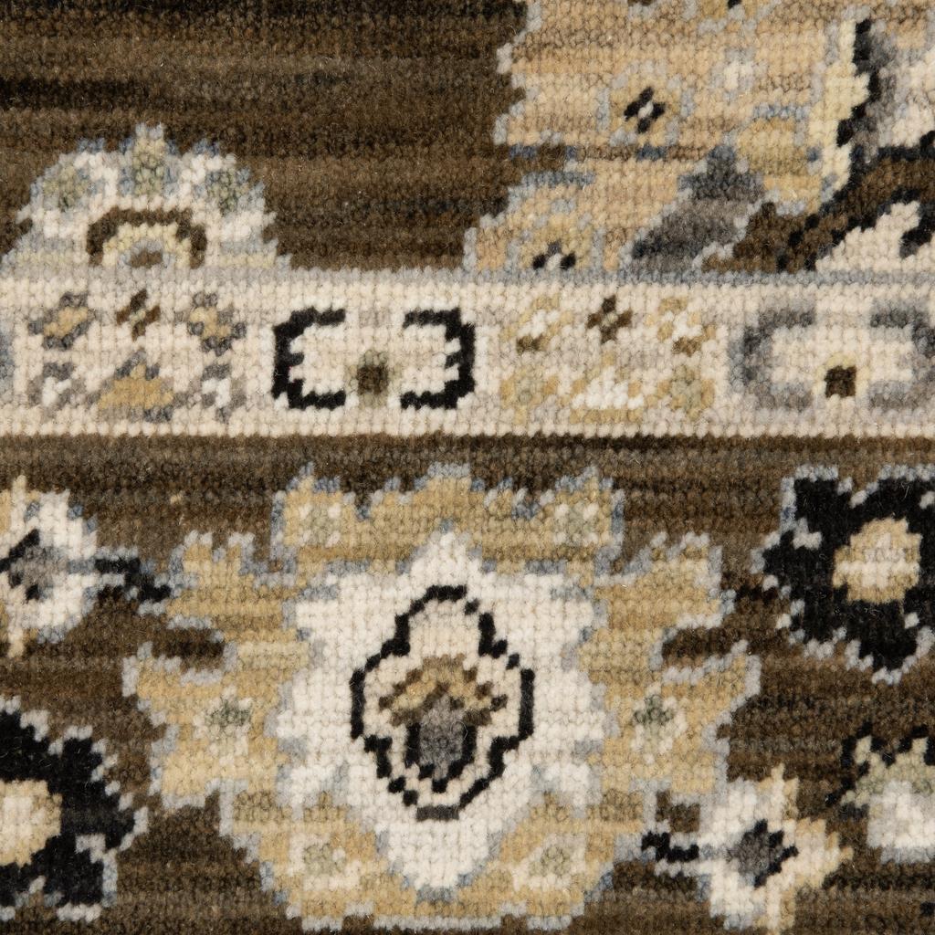 Oriental Weavers Acacia ACA01 Brown Rectangle Indoor Runner Oriental Pattern-