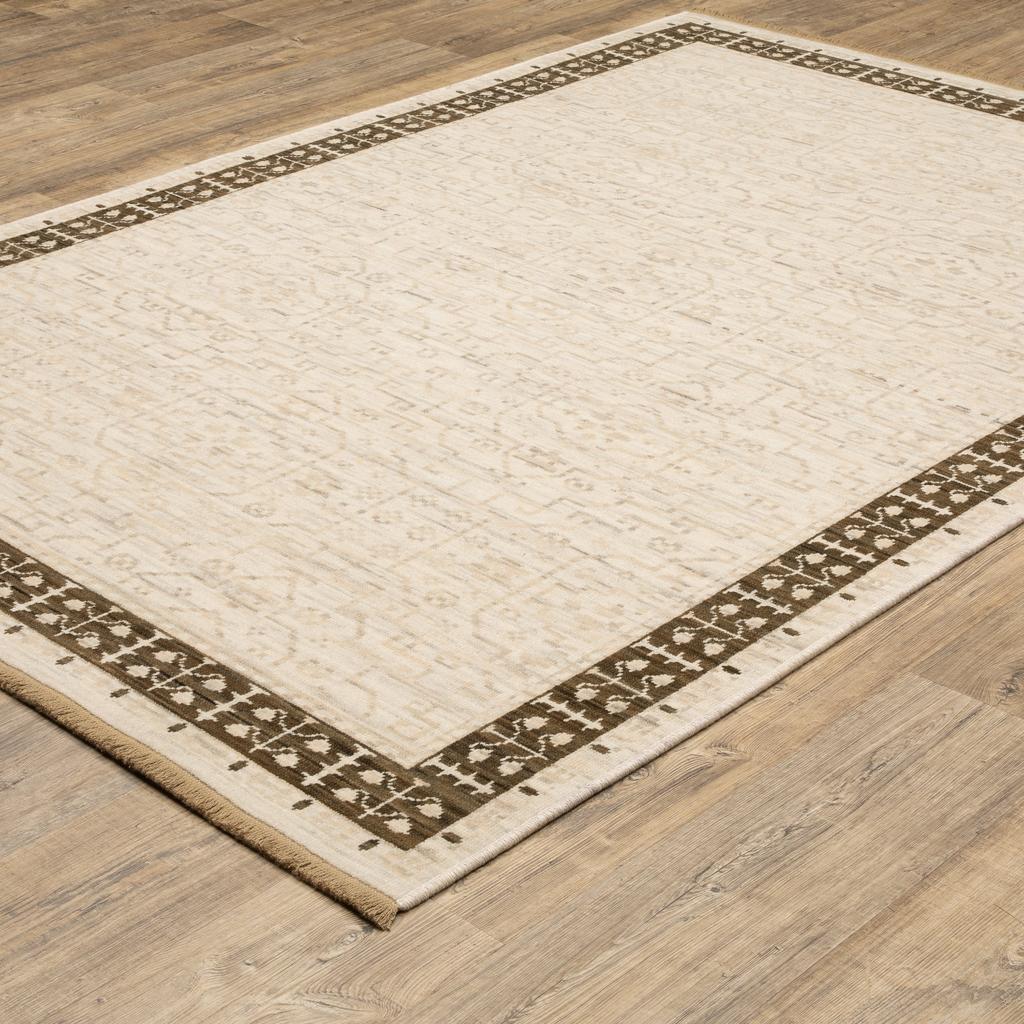 Oriental Weavers Acacia ACA02 Beige Rectangle Indoor Area Rug Oriental Pattern-