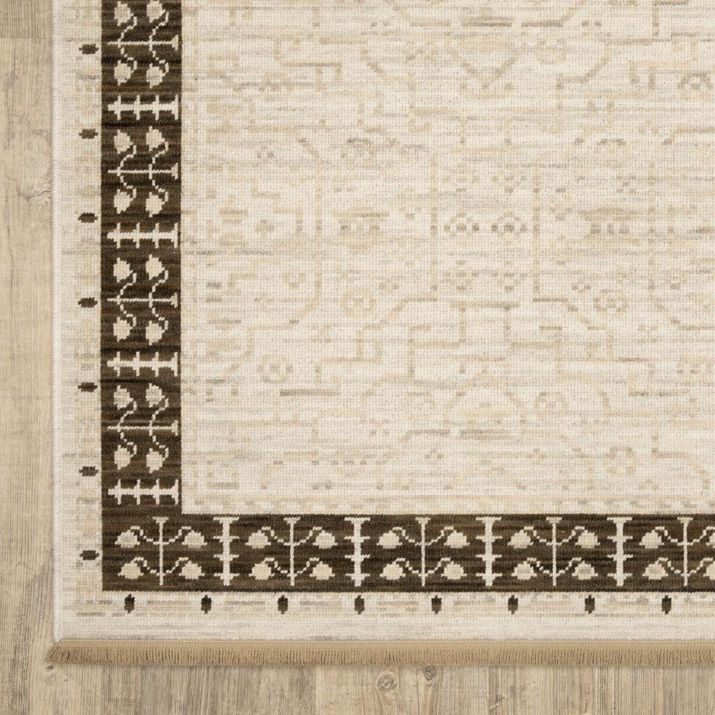 Oriental Weavers Acacia ACA02 Beige Rectangle Indoor Runner Oriental Pattern-