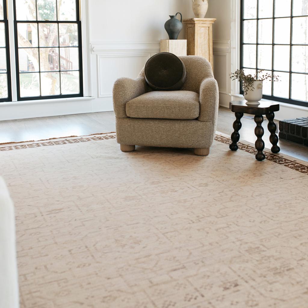 Oriental Weavers Acacia ACA02 Beige Rectangle Indoor Runner Oriental Pattern-