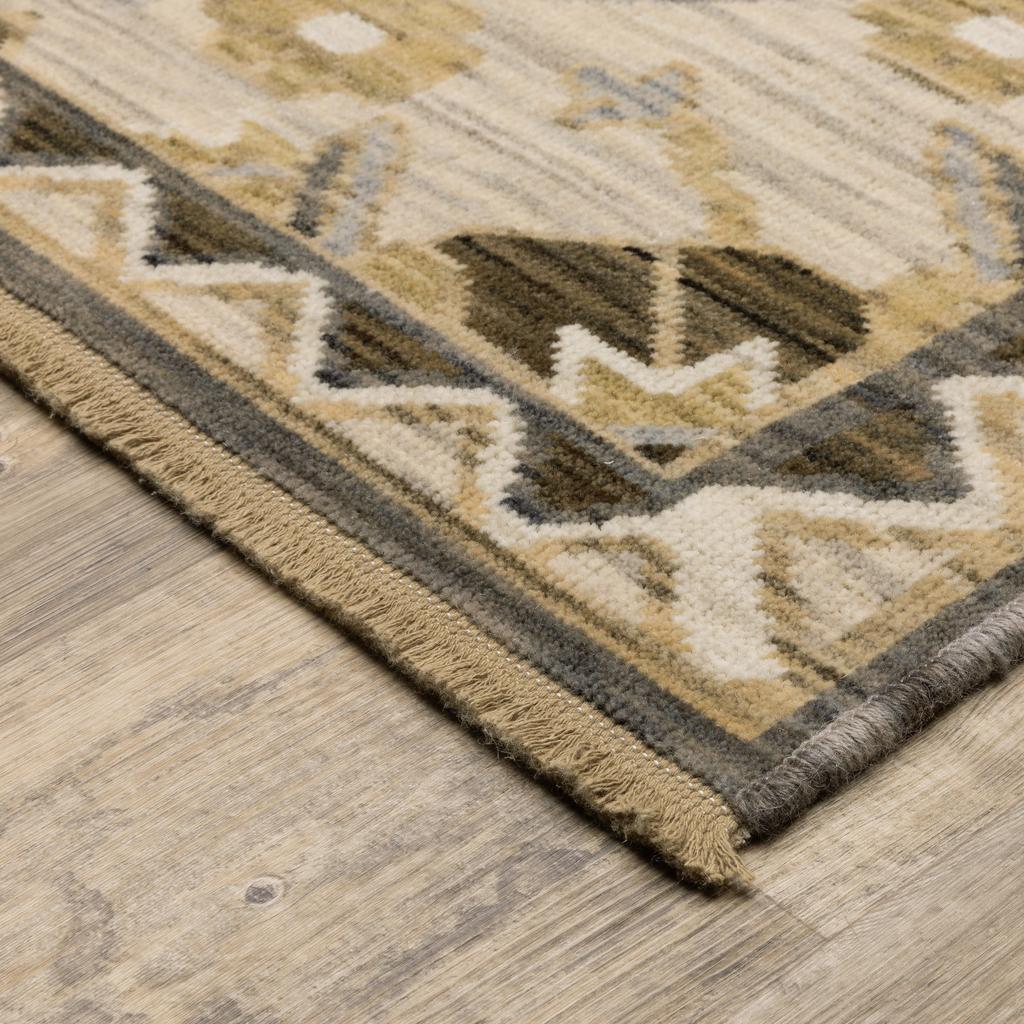 Oriental Weavers Acacia ACA03 Tan Rectangle Indoor Runner Oriental Pattern-
