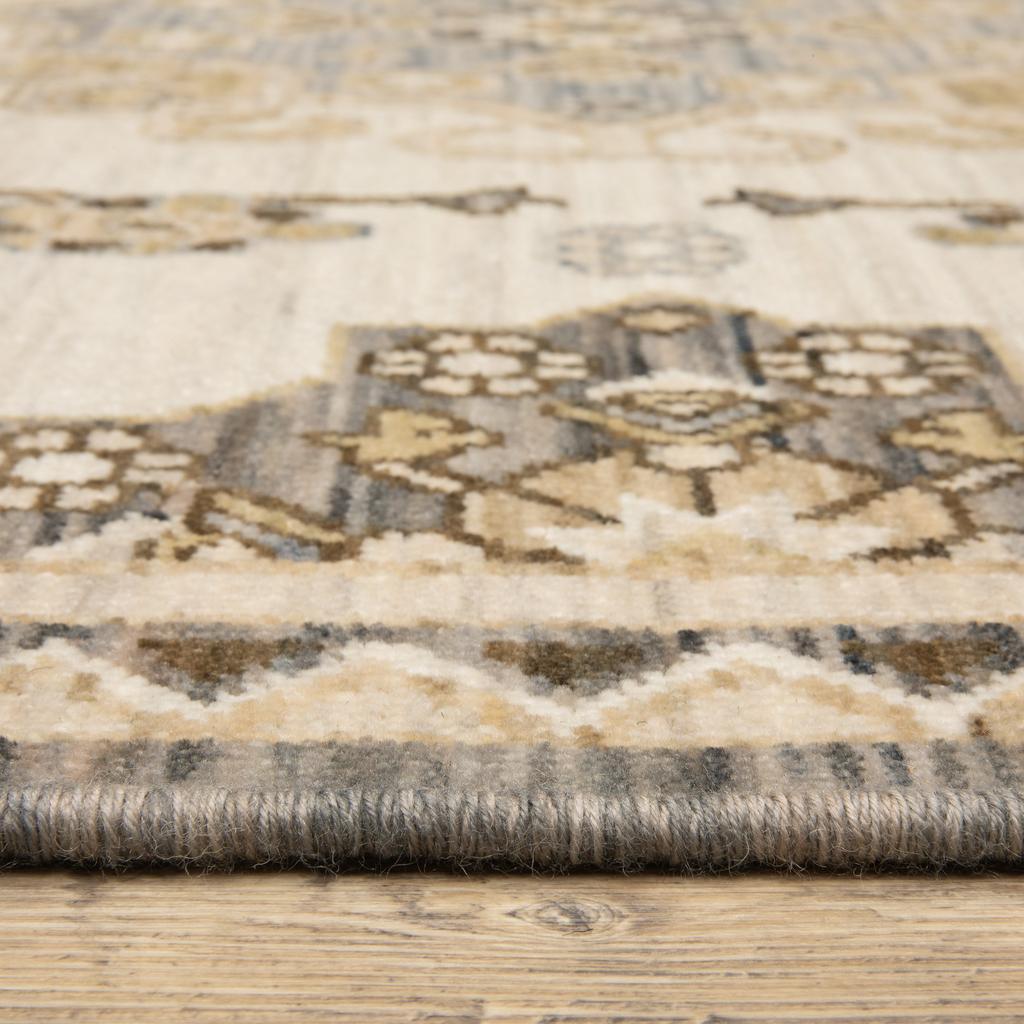 Oriental Weavers Acacia ACA03 Tan Rectangle Indoor Runner Oriental Pattern-